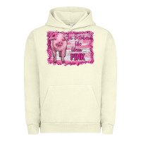 Pigment Pistachio in october we wear pink pig Urban Hoodie - RanaPortraitStore
