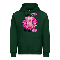 Forest Green i wear pink for my mom pig Urban Hoodie - RanaPortraitStore
