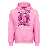 Fuchsia Pink i wear pink for my mom pig Urban Hoodie - RanaPortraitStore