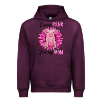 Mauve Wine i wear pink for my mom pig Urban Hoodie - RanaPortraitStore