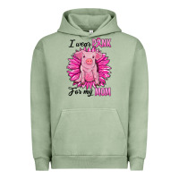 Pigment Oil Green i wear pink for my mom pig Urban Hoodie - RanaPortraitStore