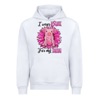 White i wear pink for my mom pig Urban Hoodie - RanaPortraitStore