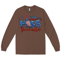 Chestnut little miss firecracker 4th of july Long Sleeve Tee - BarkalooDesign
