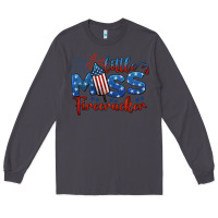 Smoke little miss firecracker 4th of july Long Sleeve Tee - BarkalooDesign