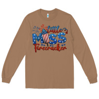 Toasted Coconut little miss firecracker 4th of july Long Sleeve Tee - BarkalooDesign