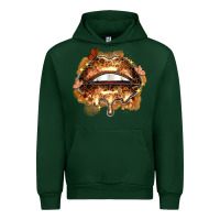 Forest Green melanin lips Urban Hoodie - Zillion Design Studio