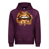 Mauve Wine melanin lips Urban Hoodie - Zillion Design Studio