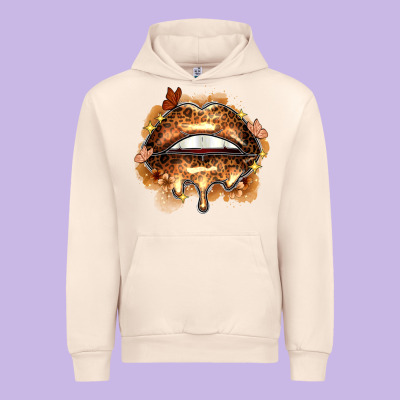 Melanin Lips Urban Hoodie Designed By Zillion Design Studio