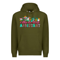 Army Green orthodontist assistant Premium Hoodie - Zillion Design Studio