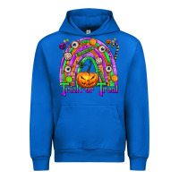 Cobalt Trick or Treat Halloween Rainbow Urban Hoodie - texasbilliewilder