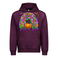 Mauve Wine Trick or Treat Halloween Rainbow Urban Hoodie - texasbilliewilder