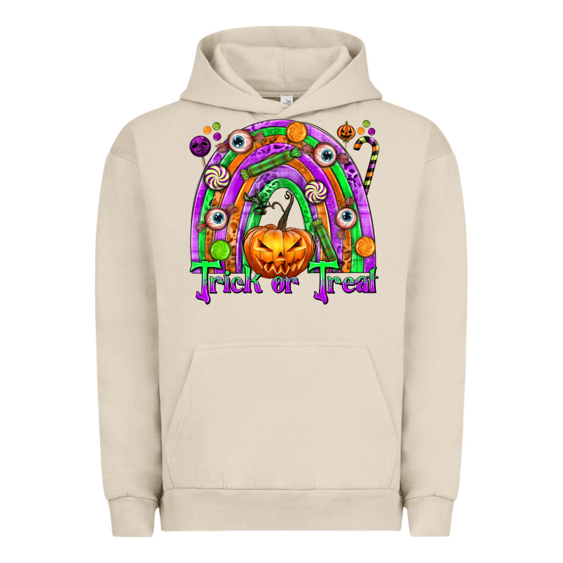 Trick Or Treat Halloween Rainbow Urban Hoodie by texasbilliewilder | Teevron