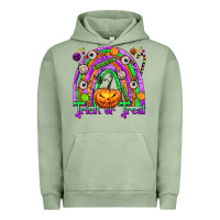 Pigment Oil Green Trick or Treat Halloween Rainbow Urban Hoodie - texasbilliewilder