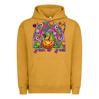 Pigment Peanut Butter Trick or Treat Halloween Rainbow Urban Hoodie - texasbilliewilder
