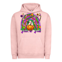 Pigment Salmon Trick or Treat Halloween Rainbow Urban Hoodie - texasbilliewilder