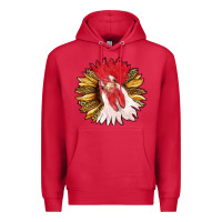 Cardinal sunflower with rooster Premium Hoodie - RanaPortraitStore
