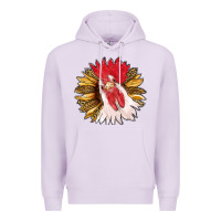 Lilac sunflower with rooster Premium Hoodie - RanaPortraitStore