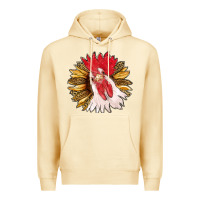 Pina Colada sunflower with rooster Premium Hoodie - RanaPortraitStore