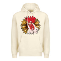 Sandshell sunflower with rooster Premium Hoodie - RanaPortraitStore