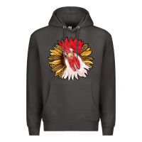 Smoke sunflower with rooster Premium Hoodie - RanaPortraitStore