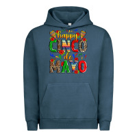 Pigment Midnight Navy happy cinco de mayo Urban Hoodie - Zillion Design Studio