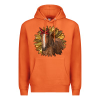 Carrot sunflower with horse Premium Hoodie - RanaPortraitStore