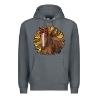 Rock sunflower with horse Premium Hoodie - RanaPortraitStore
