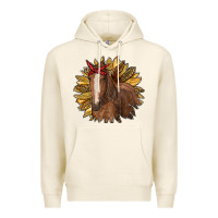Tofu sunflower with horse Premium Hoodie - RanaPortraitStore
