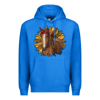 True Royal sunflower with horse Premium Hoodie - RanaPortraitStore