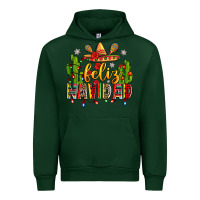 Forest Green feliz navidad Urban Hoodie - Zillion Design Studio