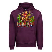 Mauve Wine feliz navidad Urban Hoodie - Zillion Design Studio