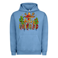 Pigment Pebble Blue feliz navidad Urban Hoodie - Zillion Design Studio