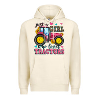 Tofu just a girl who loves tractors Premium Hoodie - Zillion Design Studio