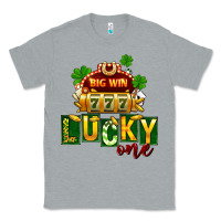 Heather Grey St Patricks Lucky One Classic Tee - FaDigitalArtStudio