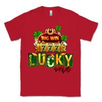 Red St Patricks Lucky One Classic Tee - FaDigitalArtStudio