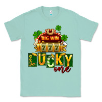 Seafoam St Patricks Lucky One Classic Tee - FaDigitalArtStudio
