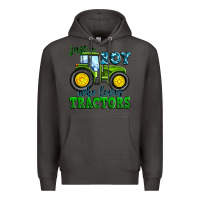 Smoke just a boy who loves tractors Premium Hoodie - Zillion Design Studio