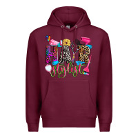 Burgundy hairstylist Premium Hoodie - Zillion Design Studio