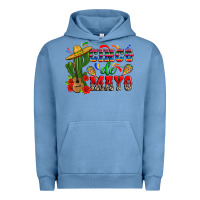 Pigment Pebble Blue cinco de mayo cactus Urban Hoodie - Zillion Design Studio