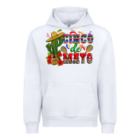 White cinco de mayo cactus Urban Hoodie - Zillion Design Studio