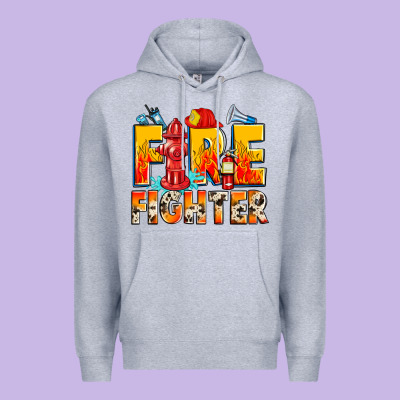 Firefighter Premium Hoodie Designed By Zillion Design Studio