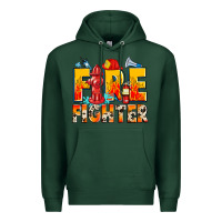 Sports Green firefighter Premium Hoodie - Zillion Design Studio
