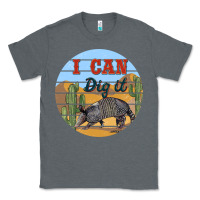 Charcoal Heather i can dig it armadillo Classic Tee - BarkalooDesign