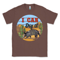 Chestnut i can dig it armadillo Classic Tee - BarkalooDesign