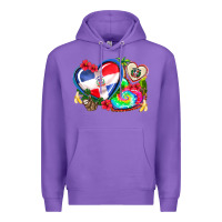 Western Leopard  Dominican Republic  Hearts Premium Hoodie | Teevron