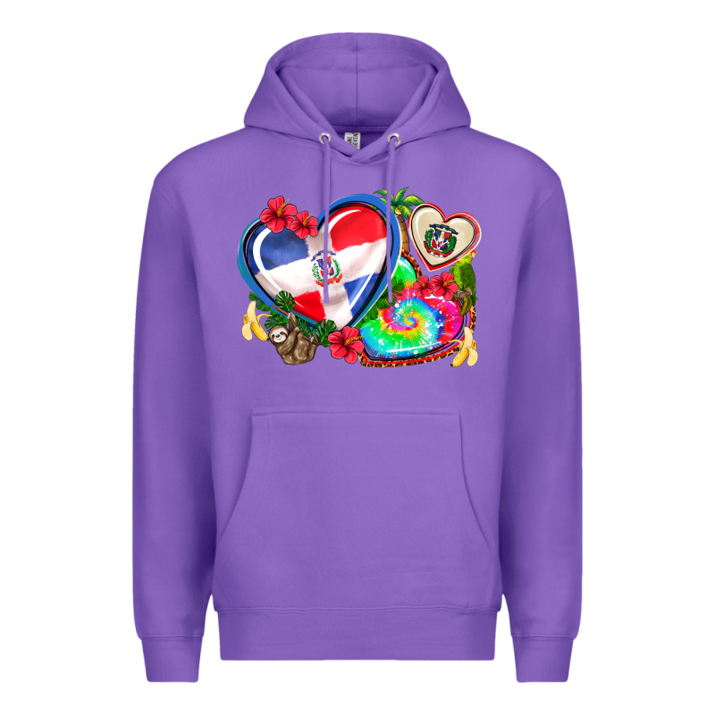 Western Leopard  Dominican Republic  Hearts Premium Hoodie by AdoDesignShop | Teevron