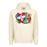 Tofu western leopard  dominican republic  hearts Premium Hoodie - AdoDesignShop
