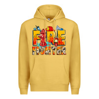 Antique Gold firefighter Premium Hoodie - Zillion Design Studio