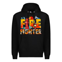 Black firefighter Premium Hoodie - Zillion Design Studio