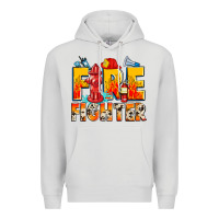 Dove Grey firefighter Premium Hoodie - Zillion Design Studio